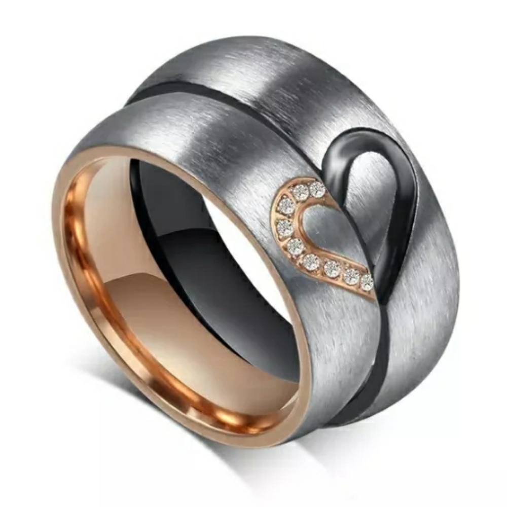 One Heart Couples Rings